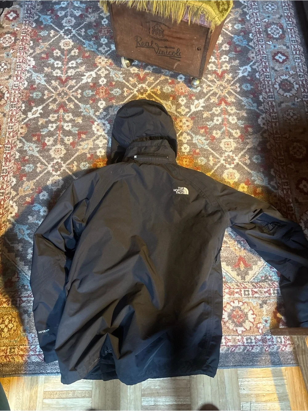 The North Face Black Hooded snow coat